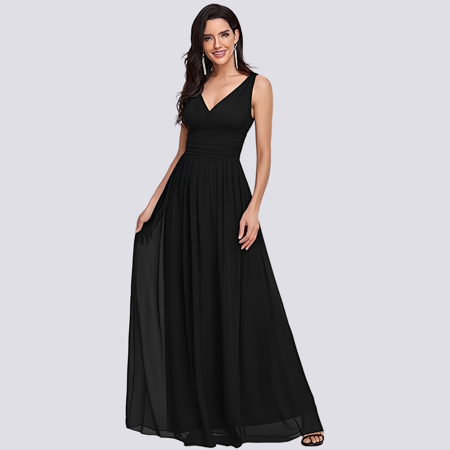 Maddie - Trendy sleeveless evening dress for women
