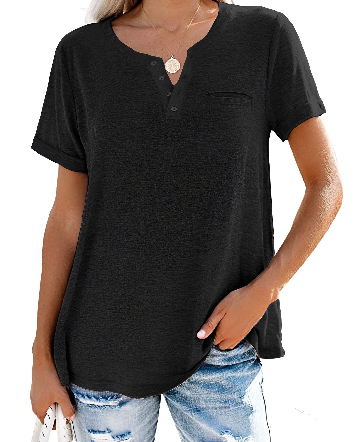 Alyssa - Casual, loose-fitting shirt for women