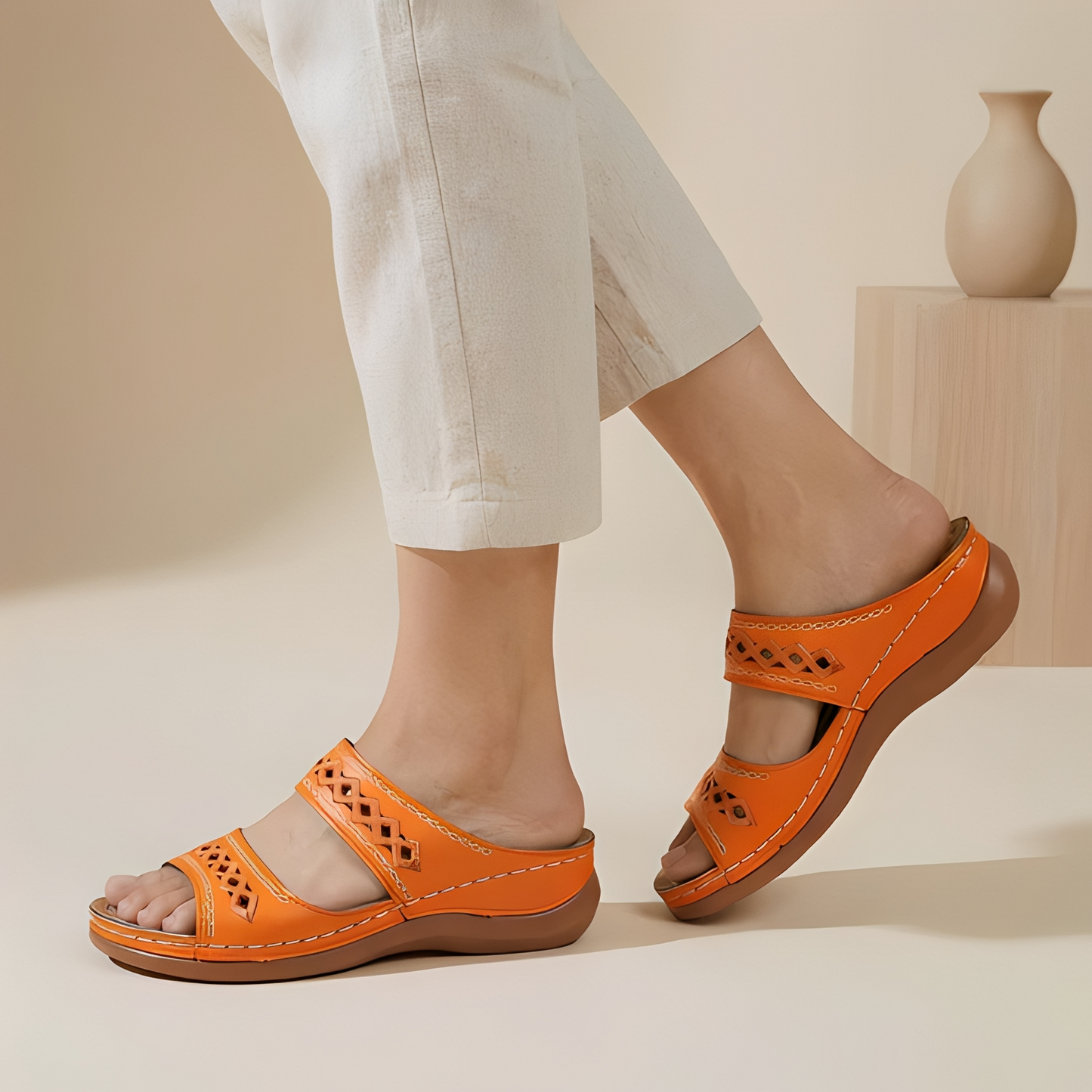 Aryan - Women's Comfortable Strapped Summer Sandals