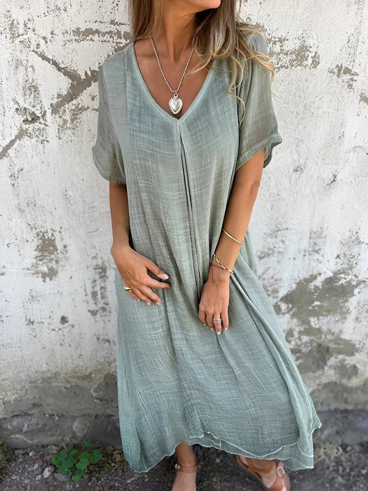 Rachel - Comfortable, loose-fitting dress for women