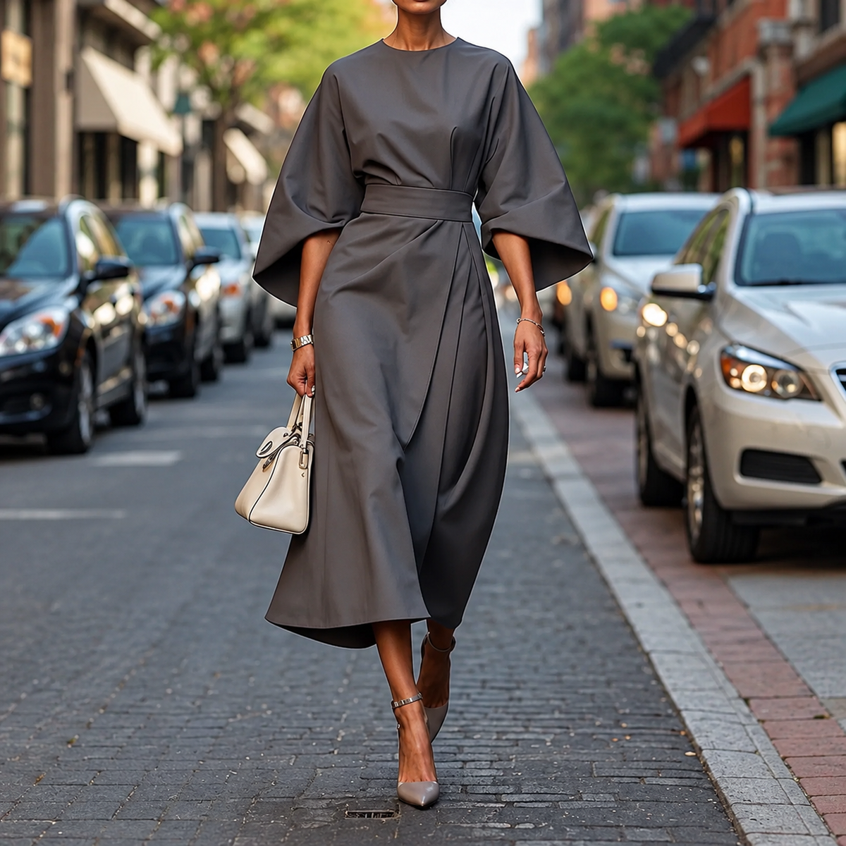 Clare - Maxi Dress with Waist Cord