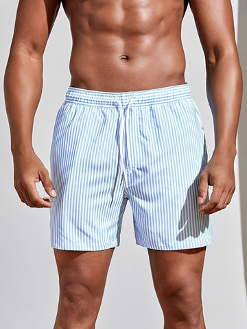 Reuben - Striped Quick-Drying Swim Shorts