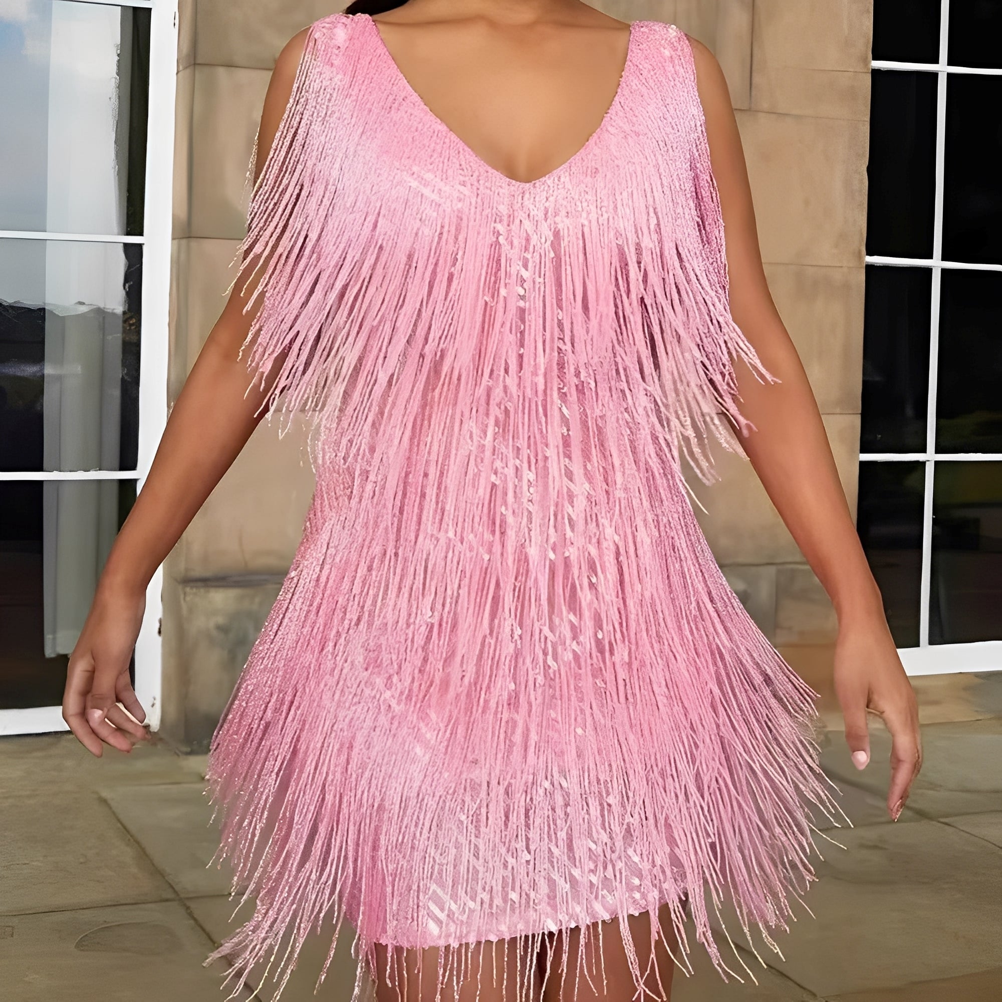 Mégane - Women's Fringe Dress for Cocktail Parties