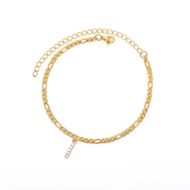 Ankle with Initial - Ankle bracelet with your initial