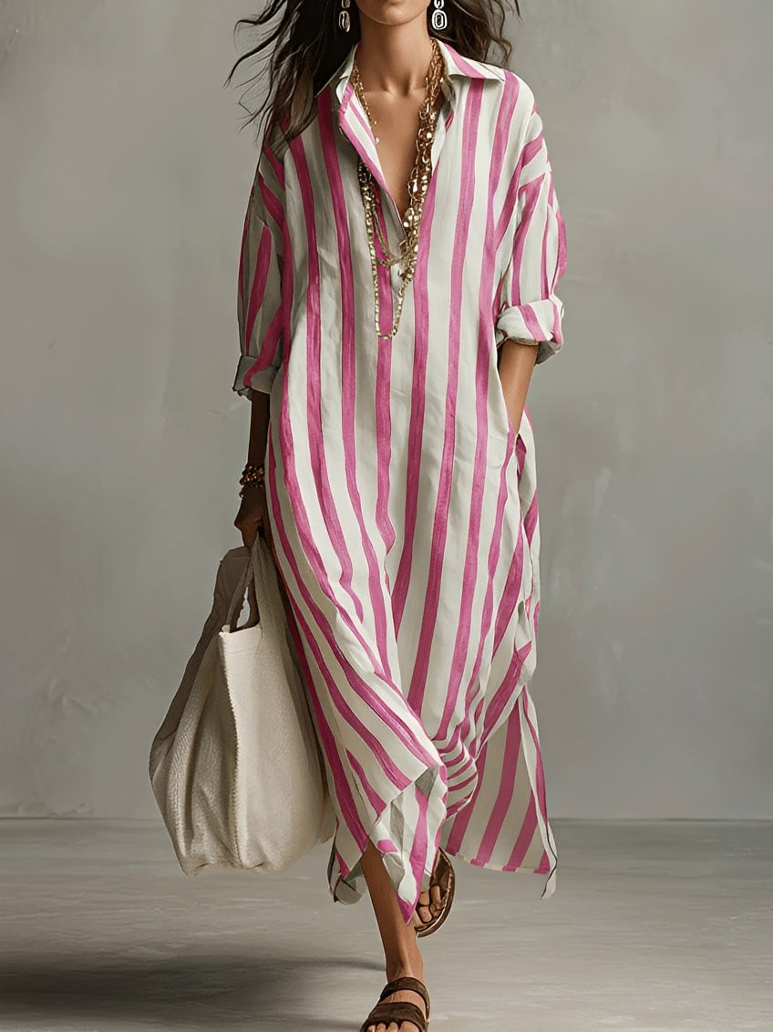 Charlotte - Striped A-line Dress