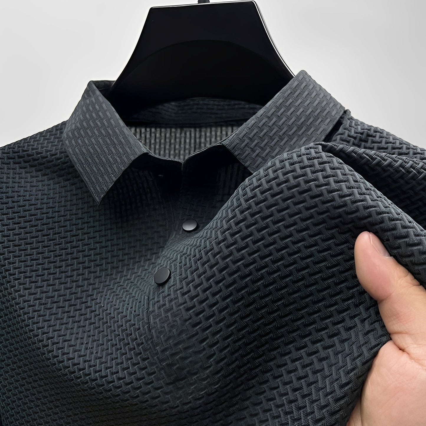 Stan - Elegant short-sleeve polo shirt for men