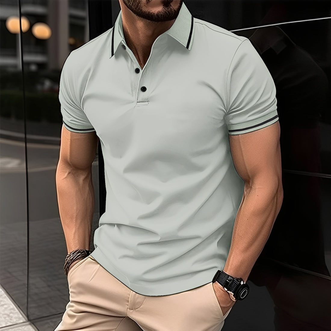 Frank - Stylish Lapel Polo Shirt