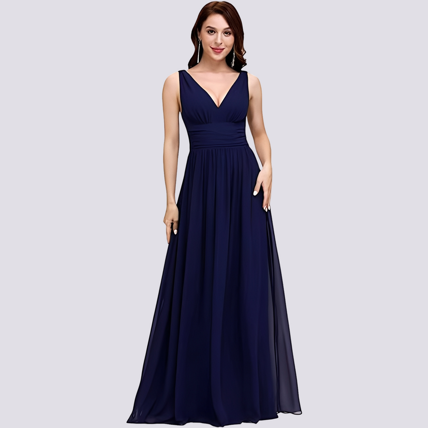 Maddie - Trendy sleeveless evening dress for women
