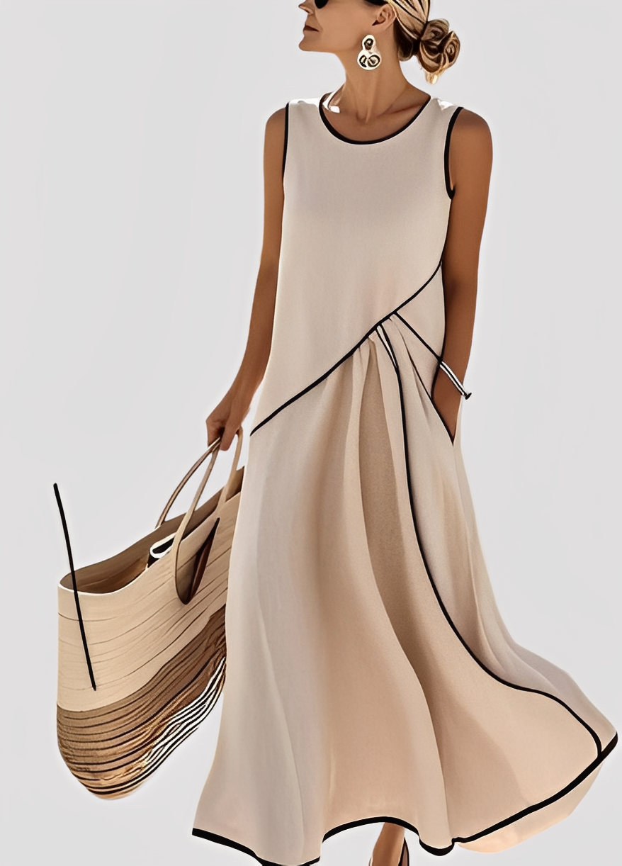 Mabel - Stylish, Loose-Fitting Maxi Dress for Women