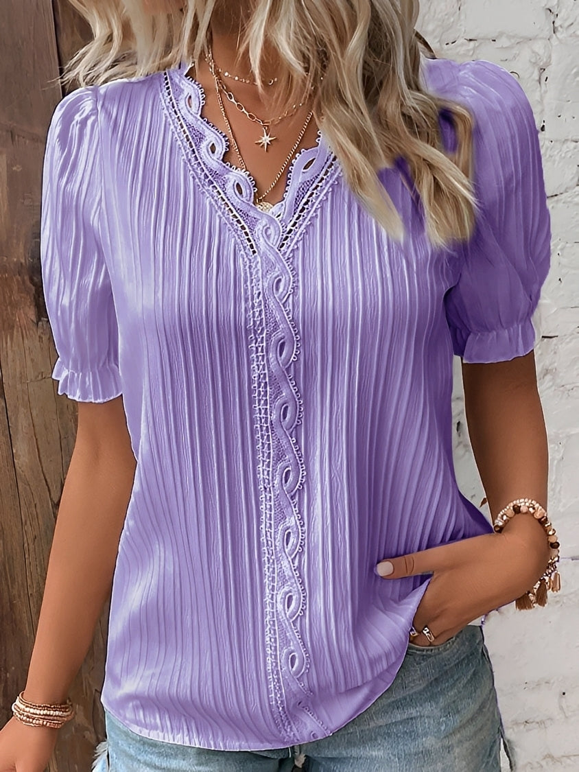 Kristina - Women's stylish V-neck blouse