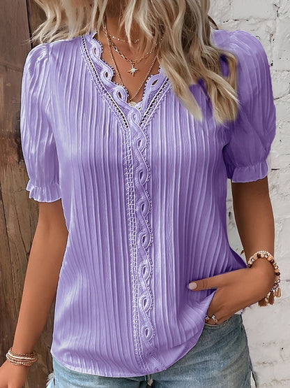Kristina - Women's stylish V-neck blouse