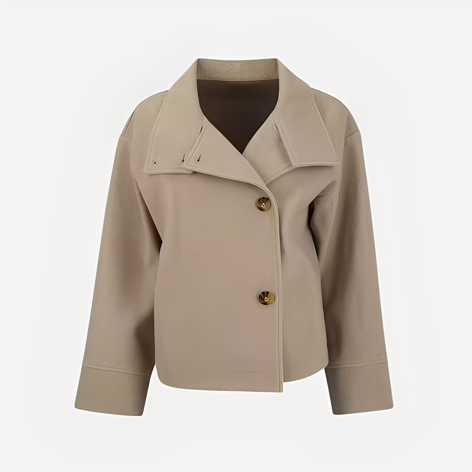 Carolyn - Elegant women's coat with single closure
