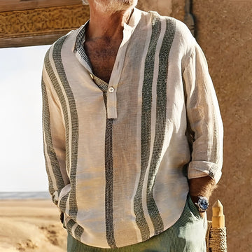 Dale - Loose-Fitting Striped Shirt for Men