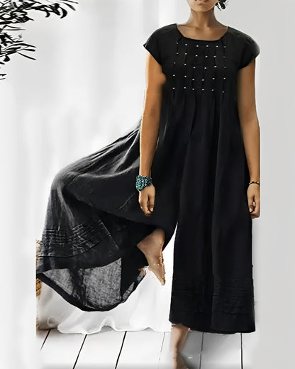 Claudia - Stylish short-sleeve jumpsuit for women