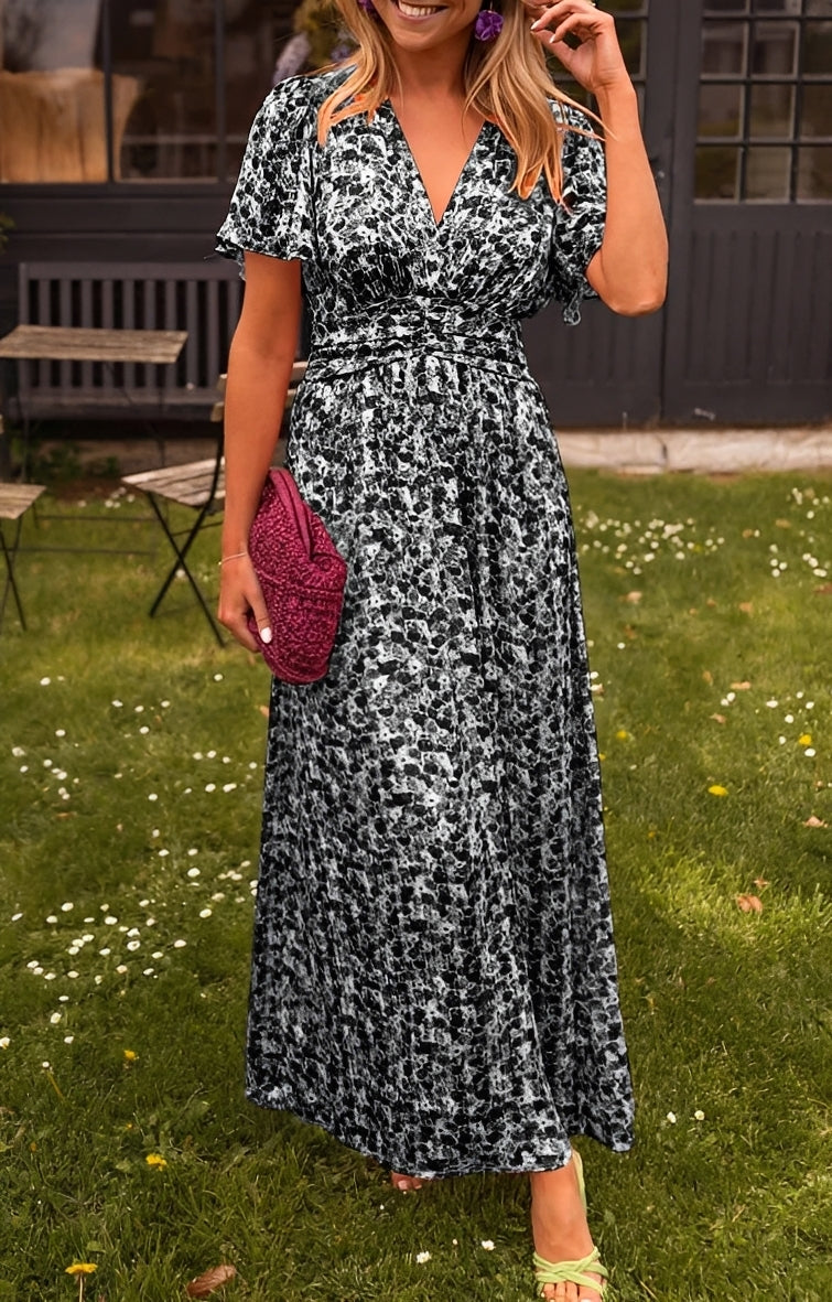 Rachel - Stylish Long V-Neck Dress for Women