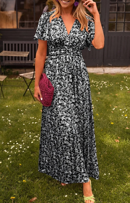 Rachel - Stylish Long V-Neck Dress for Women