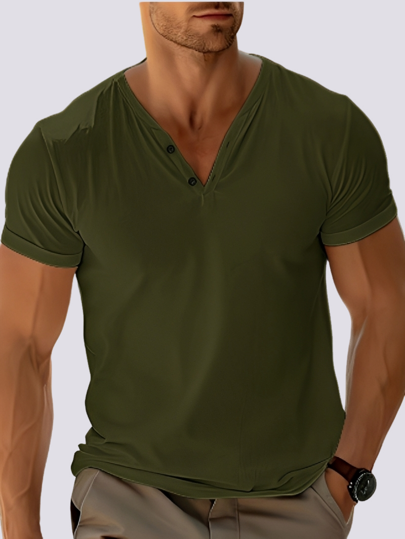 Oliver - Retro V-neck top for men