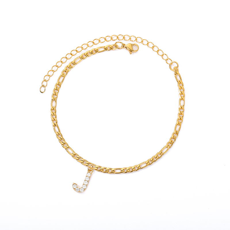 Ankle with Initial - Ankle bracelet with your initial