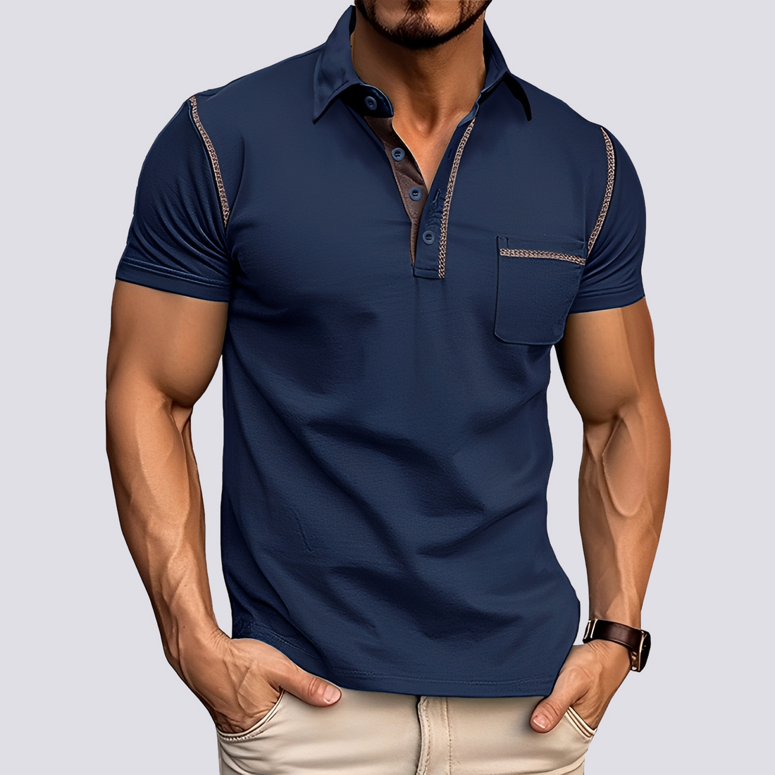 Stefan - Stylish, breathable polo shirt for men