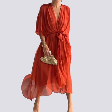 Jane - Irregular Dress with V-neck