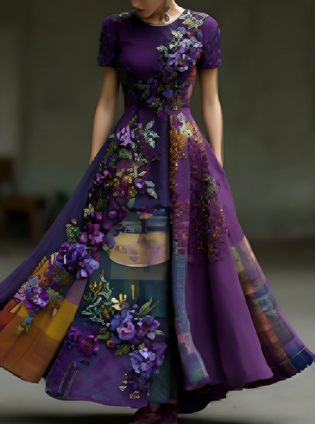 Erica - Stylish maxi dress with floral pattern for women