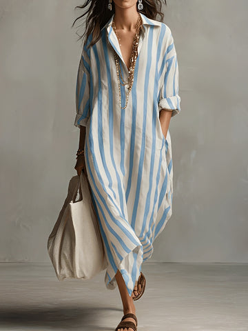 Charlotte - Striped A-line Dress