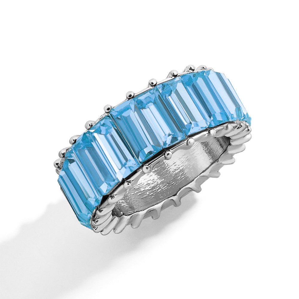 Naya – Modern Geometric Ring of Colored Alloy