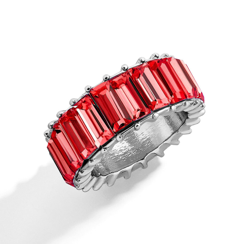 Naya – Modern Geometric Ring of Colored Alloy
