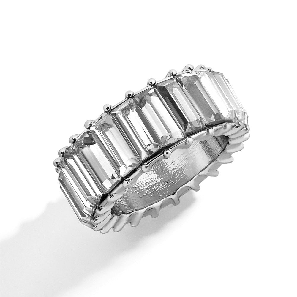 Naya – Modern Geometric Ring of Colored Alloy
