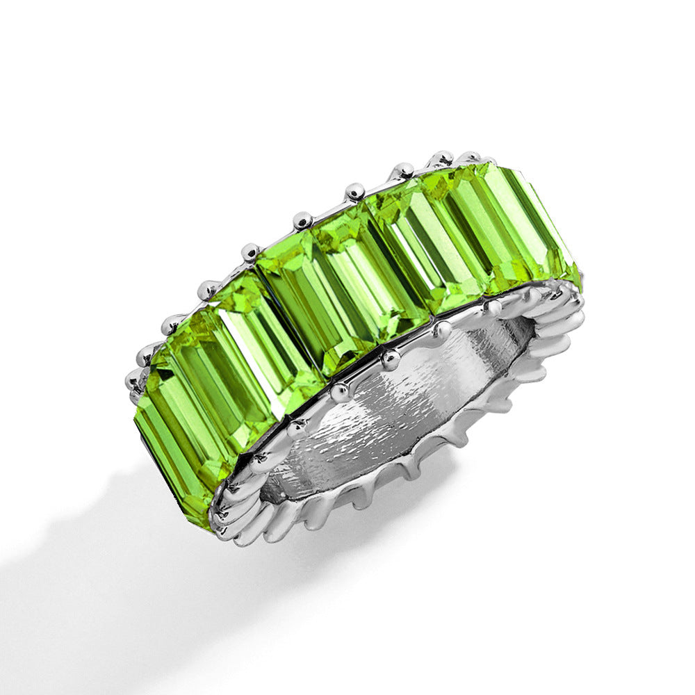 Naya – Modern Geometric Ring of Colored Alloy