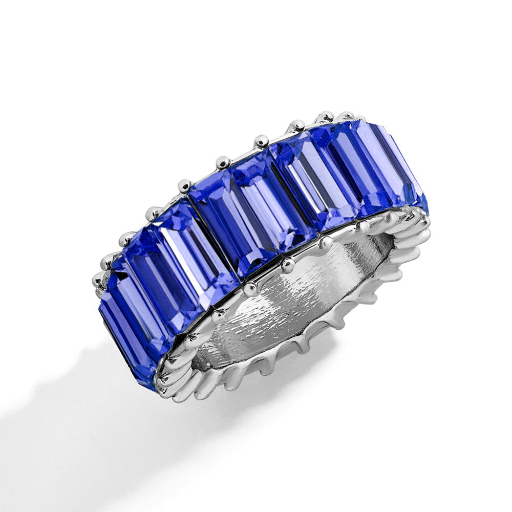 Naya – Modern Geometric Ring of Colored Alloy