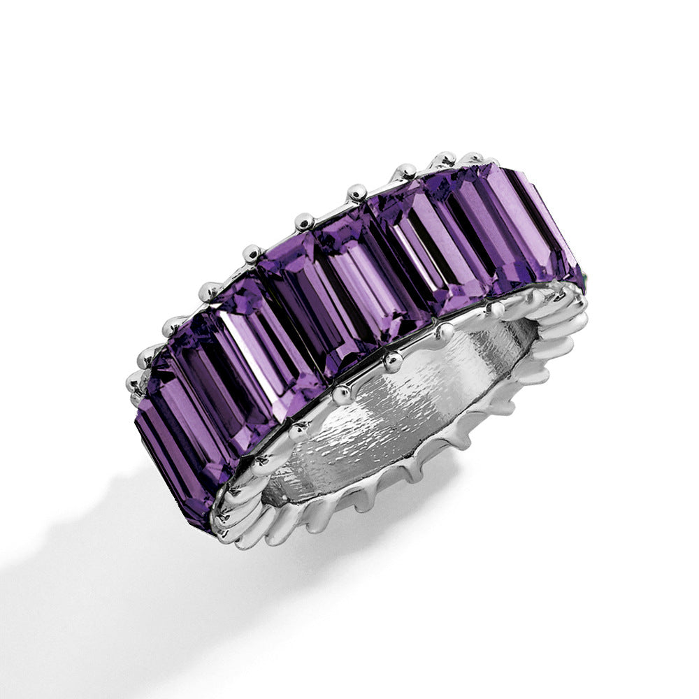 Naya – Modern Geometric Ring of Colored Alloy