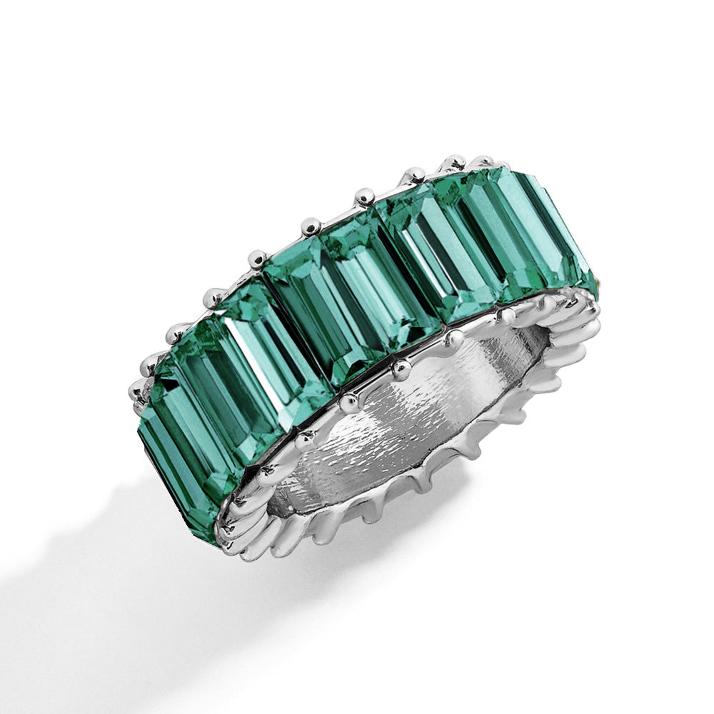 Naya – Modern Geometric Ring of Colored Alloy