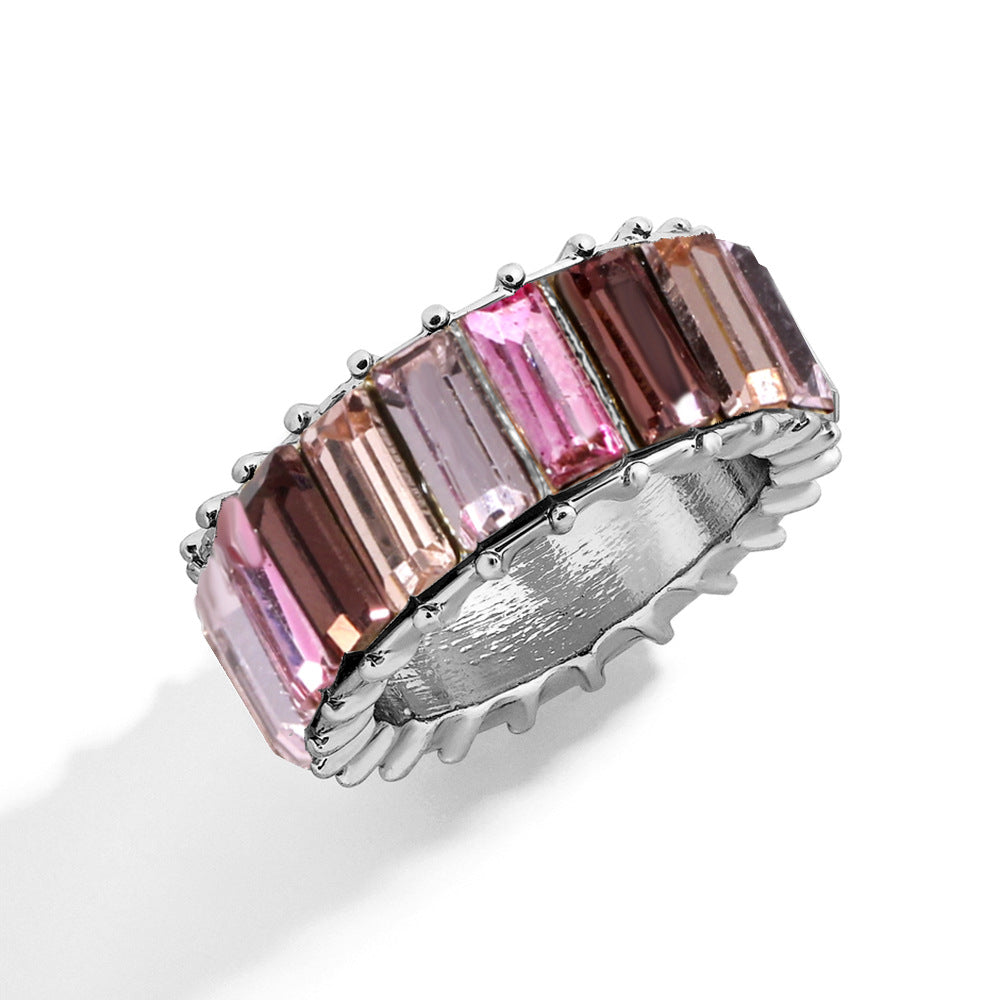 Naya – Modern Geometric Ring of Colored Alloy
