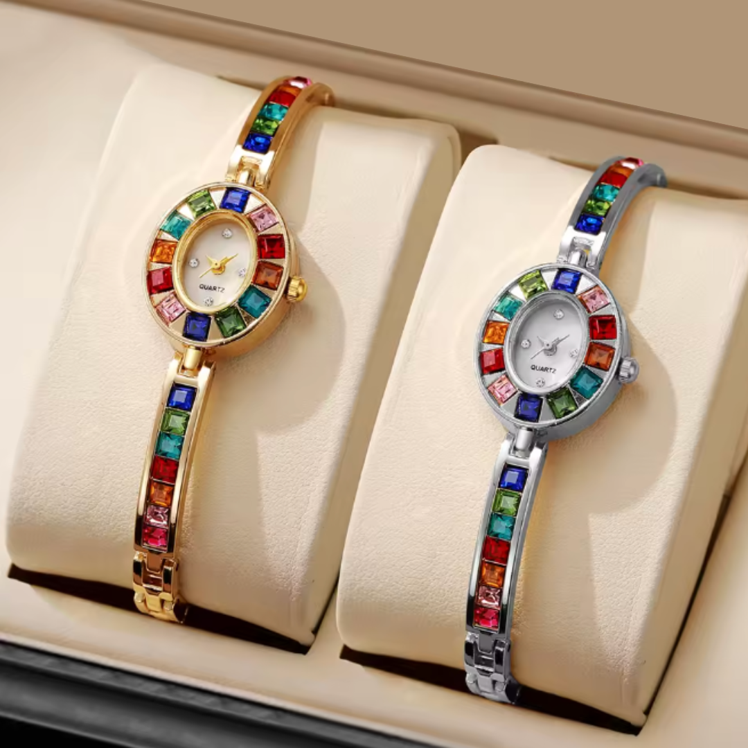 Rayna – Solar Glow Watch and Prismatic Bezel