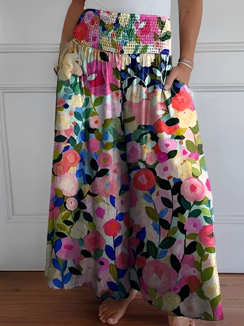 Halle - Casual Wide-Leg Pants with Pockets for Women
