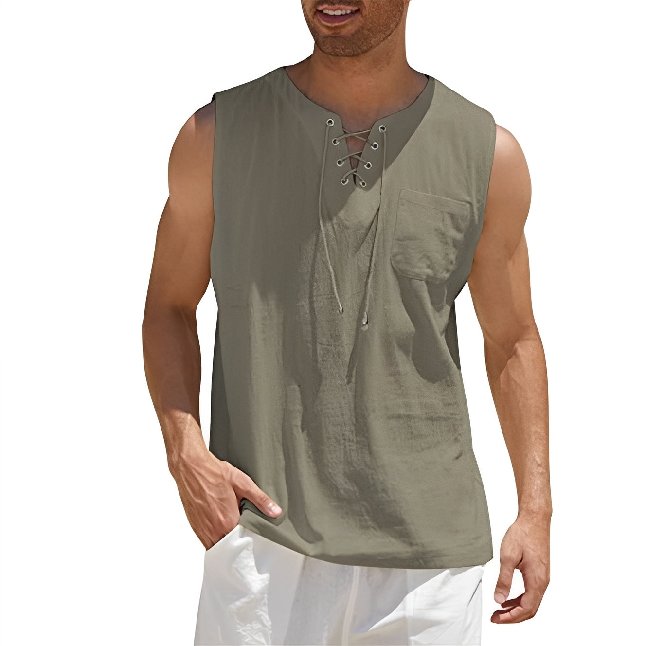 Alexia - Comfortable sleeveless tank top for men
