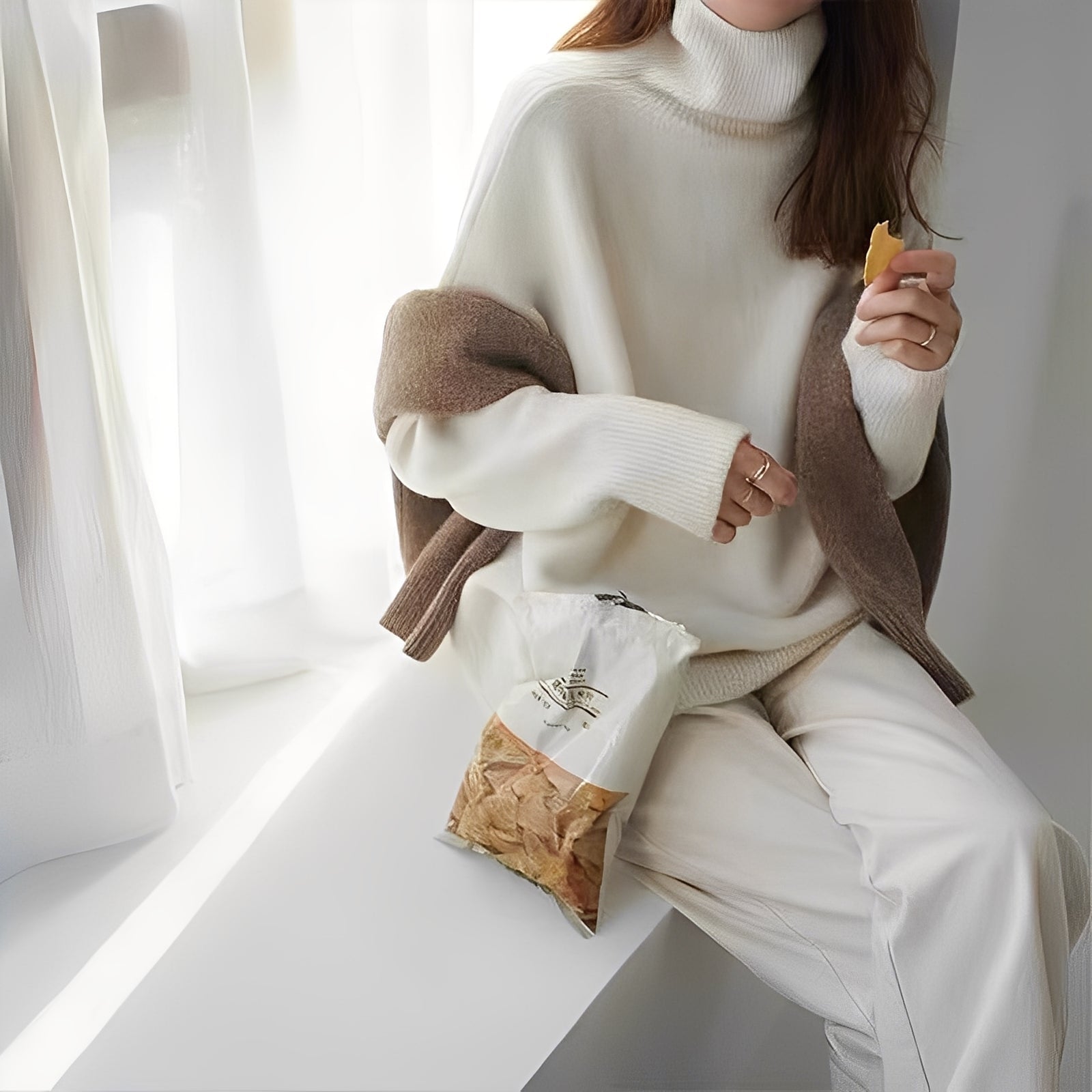 Clementine - Casual women's turtleneck sweater