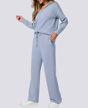 Bella - Casual V-neck Elastic Set