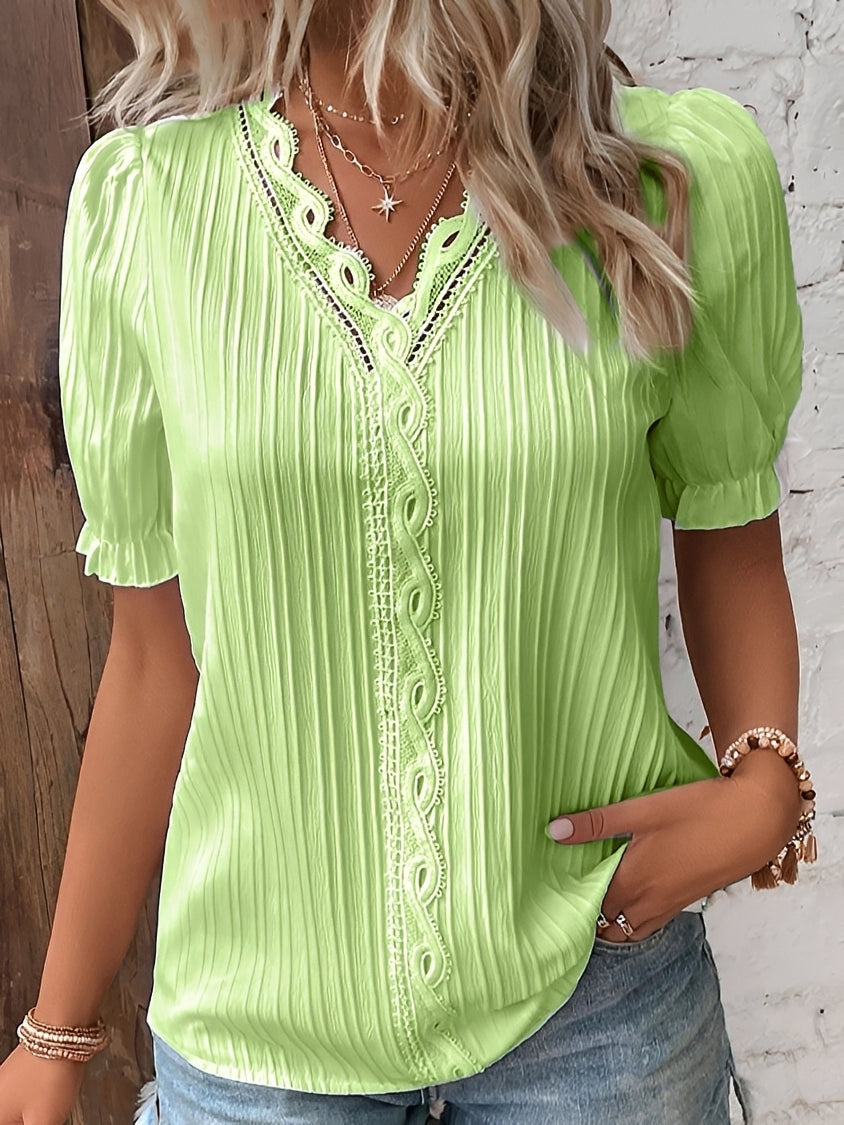 Kristina - Women's stylish V-neck blouse
