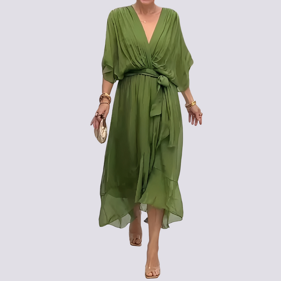Jane - Irregular Dress with V-neck