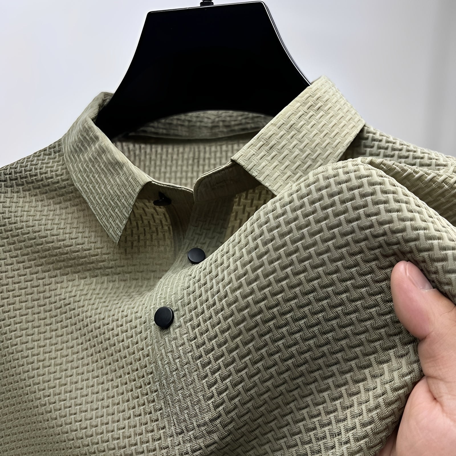 Stan - Elegant short-sleeve polo shirt for men
