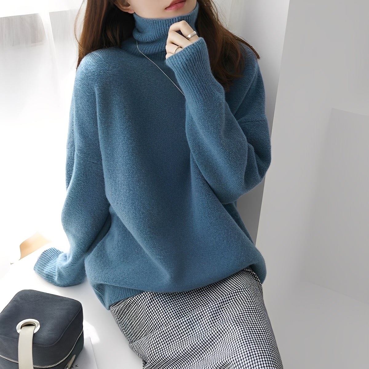 Clementine - Casual women's turtleneck sweater