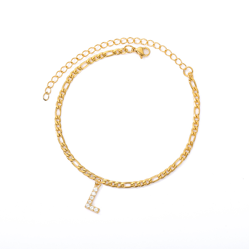 Ankle with Initial - Ankle bracelet with your initial