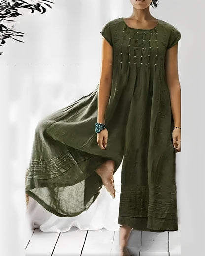 Claudia - Stylish short-sleeve jumpsuit for women