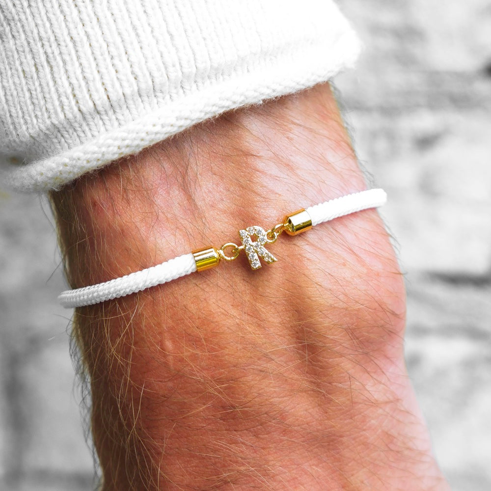 Calla – Adjustable bracelet with engraved initial