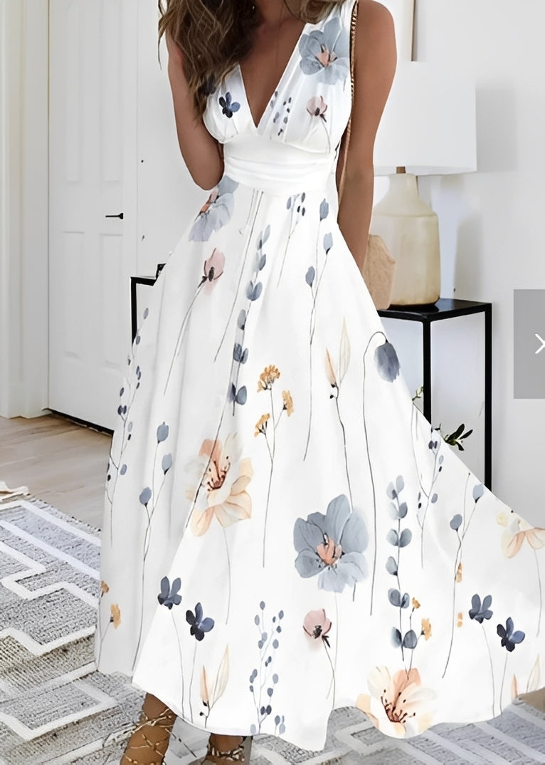 Kathryn - Stylish maxi dress with floral pattern for women