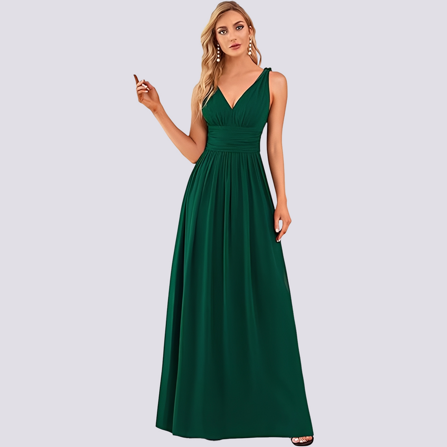 Maddie - Trendy sleeveless evening dress for women