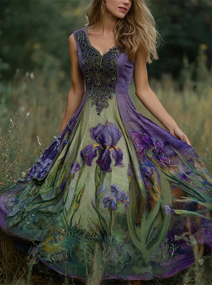 Erica - Stylish maxi dress with floral pattern for women