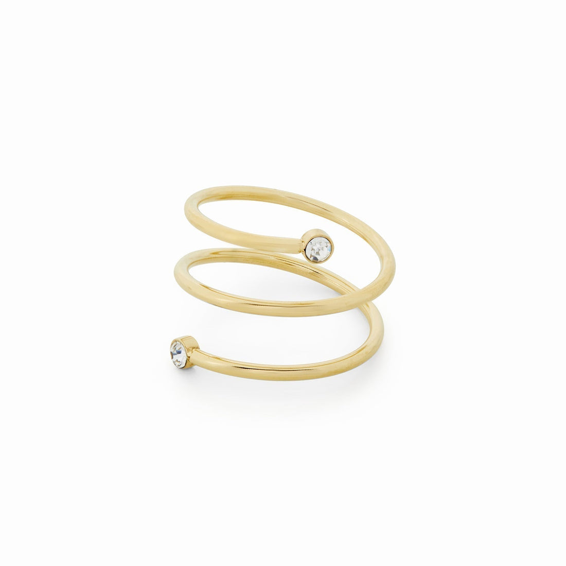 Riza – Spiral ring with stone